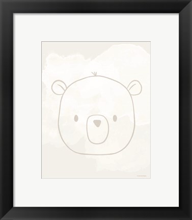 Framed Soft Bear Print