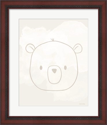 Framed Soft Bear Print