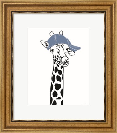 Framed Team Roster Giraffe Print
