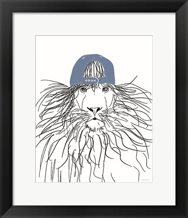 Framed Team Roster Lion Print