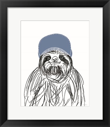 Framed Team Roster Sloth Print