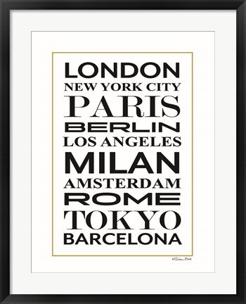 Framed Fashion Cities Print