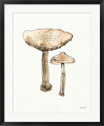 Framed Fresh Farmhouse Mushrooms II Print