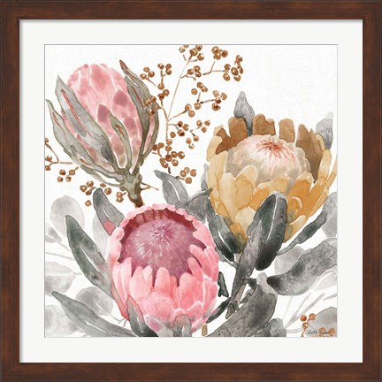 Framed Petal Passion IX Soft Boho Print