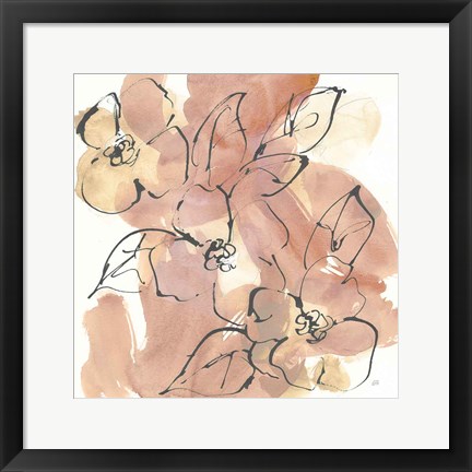 Framed Cashmere Florals II Print