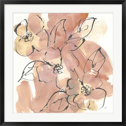 Framed Cashmere Florals II Print
