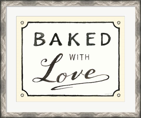 Framed Baked with Love Print