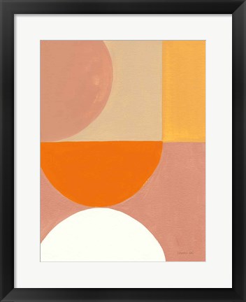 Framed Retro Abstract V Bright Print