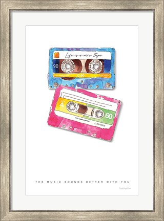 Framed Mixtape Love Print