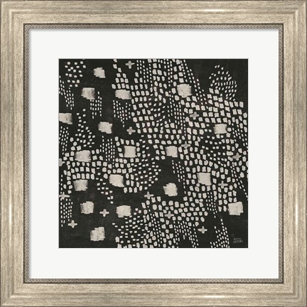 Framed Dots and Blocks Print