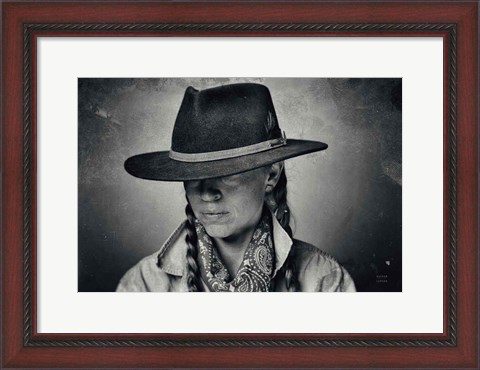 Framed Home on the Range Cowgirl I Print