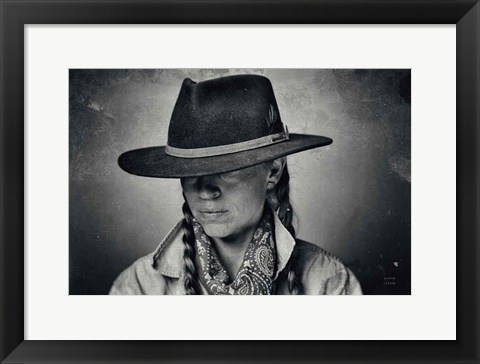 Framed Home on the Range Cowgirl I Print