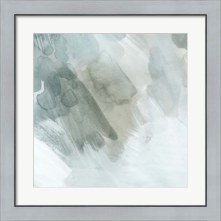 Framed Snow and Sediment I Print