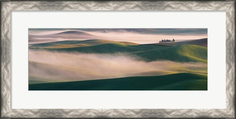 Framed Dream Land in Morning Mist 2 Print
