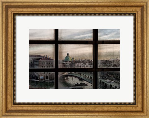 Framed Venice Window Print