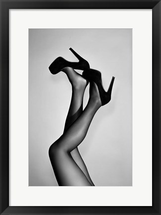 Framed Velvet Pumps Print