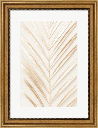Framed Golden Palm Leaf Print