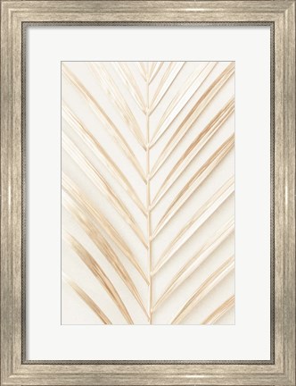 Framed Golden Palm Leaf Print