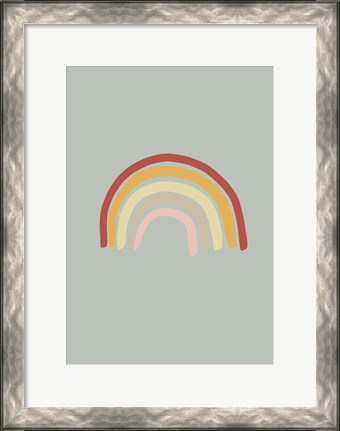 Framed Rainbow Green Print
