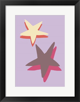 Framed Lilac Star Print