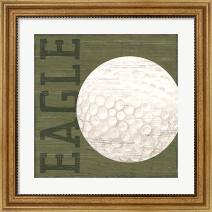 Framed Golf Days X-Eagle Print