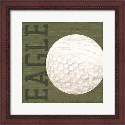 Framed Golf Days X-Eagle Print