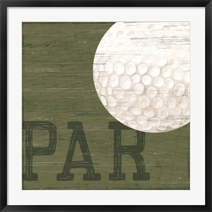 Framed Golf Days XII-Par Print