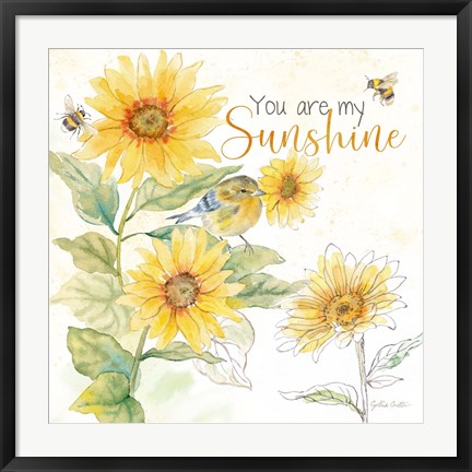 Framed Be My Sunshine IV Print