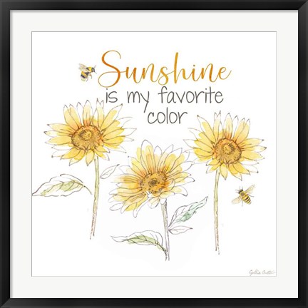 Framed Be My Sunshine VI Print