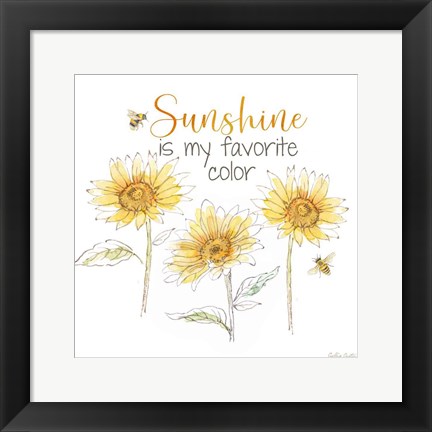 Framed Be My Sunshine VI Print