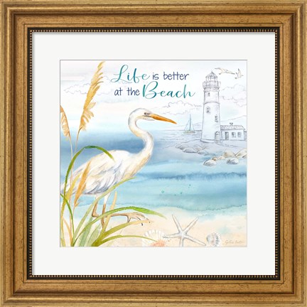 Framed By the Seashore VIII Print