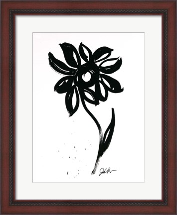 Framed Inked Florals VI Print