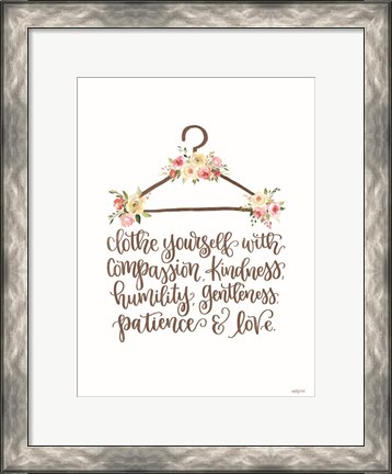 Framed Clothe Yourself Print