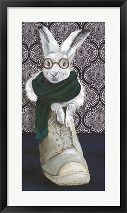 Framed Bunny Boots 2 Print
