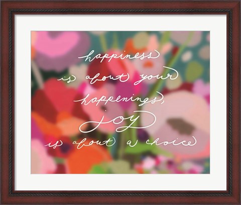 Framed Happiness Is? Print