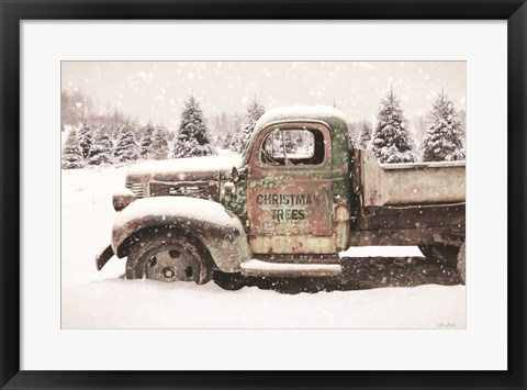 Framed Christmas Tree Delivery Print