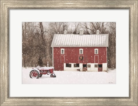 Framed Lickdale Farm in Winter Print