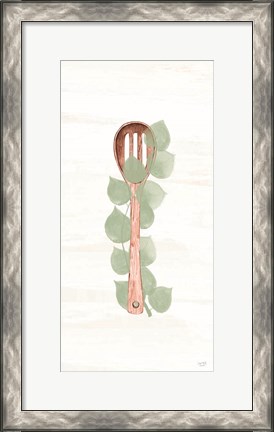 Framed Kitchen Utensils - Slotted Spoon Print