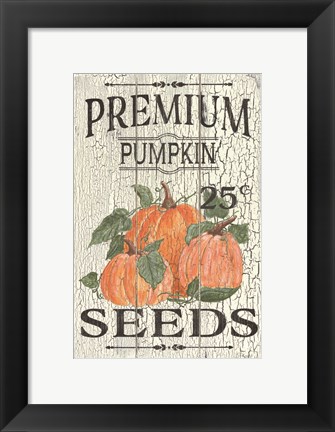 Framed Pumpkin Seeds Print