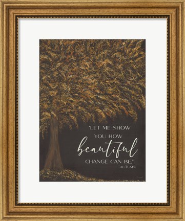 Framed Autumn&#39;s Wisdom Print