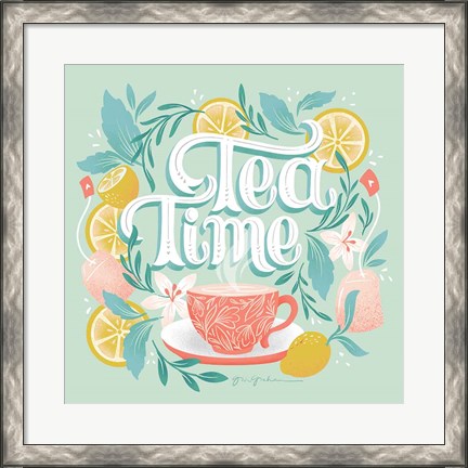 Framed Tea Time V Print