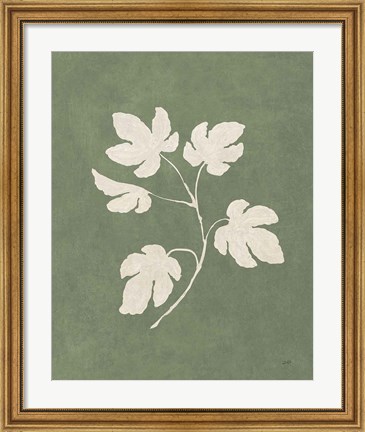 Framed Botanical Study III Forest Green Print