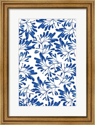 Framed Modern Leaves II Print
