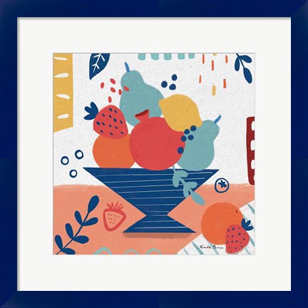 Framed Fruit Still Life II Print