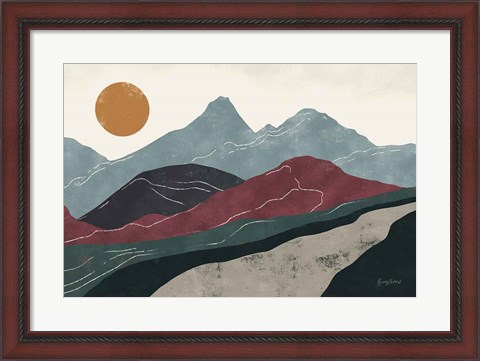 Framed Peru Trails Print