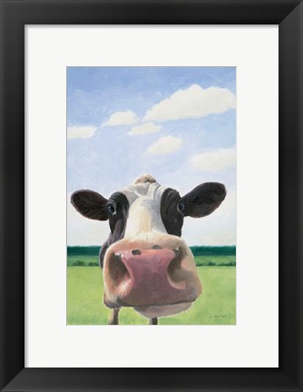 Framed Funny Cow Print