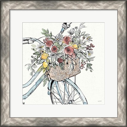 Framed Farmhouse Flea Market Bike I Print