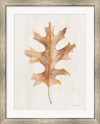 Framed Fallen Leaf I Texture Print