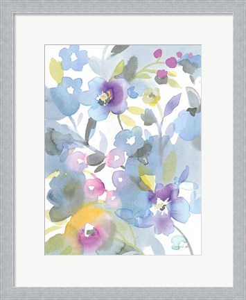 Framed Bright Jewel Garden II Print