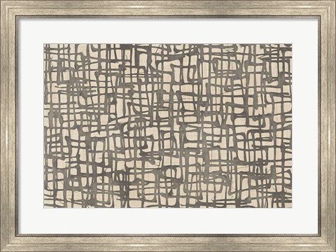 Framed Endless Squares Natural Print
